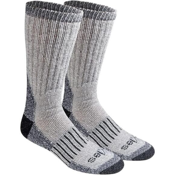 Men's Heavy Weight Wool Blend Thermal Crew Socks (2-Pack) - Picture 1 of 5